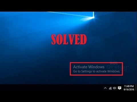 remove the activate windows watermark